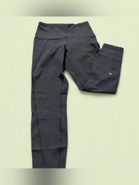 lululemon athletica Pants - lululemon Black Leggings Wunder Train High Rise Tight 25” *Hem Slit
